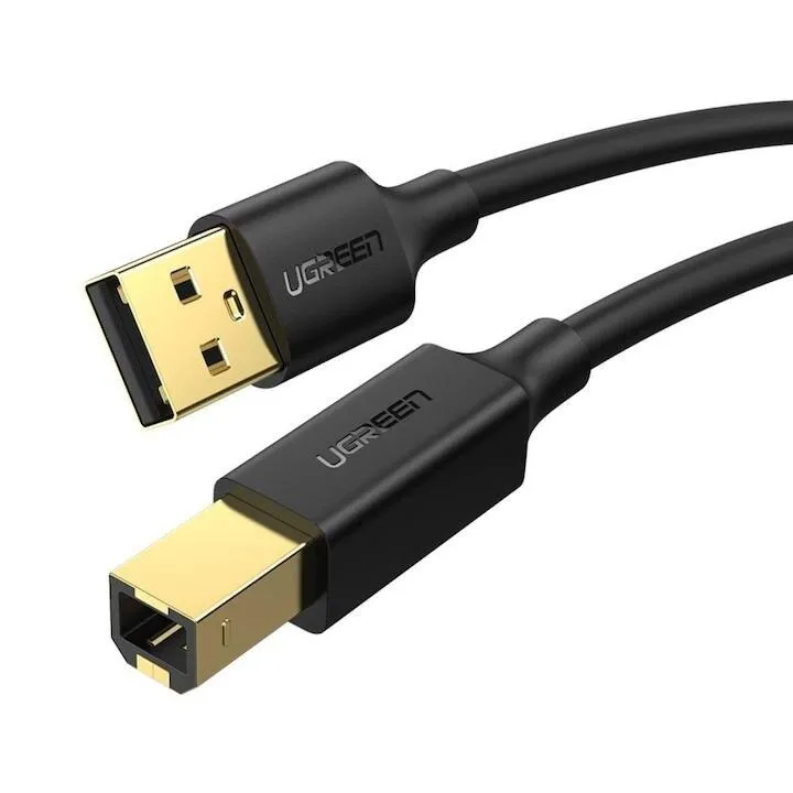 1,5 M Smartix nyomtatókábel HP/Epson/Brother készülékekhez, USB-A – USB-B, fekete