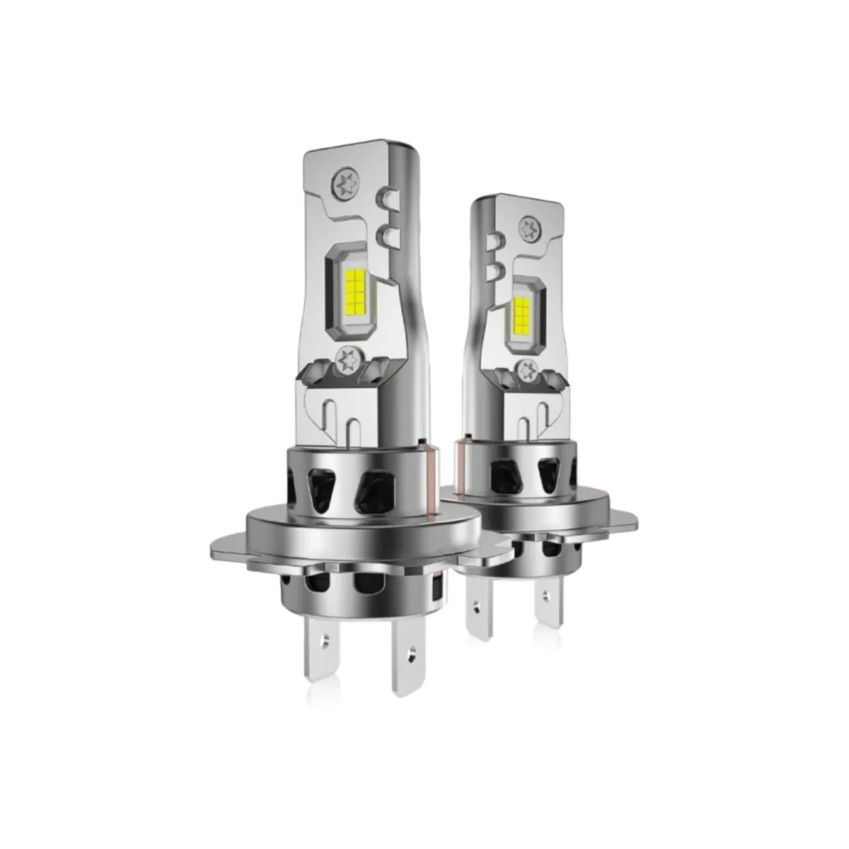 2 db Auto Mini H7 LED izzó készlet 300W 30000Lm, CSP 8035 LED Chip, CANBUS, 6500K fehér +300% integrált ventilátor, IP68, 12V, Plug & Play, nincs égett izzó hiba AutoREY®
