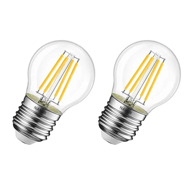 2 db LED izzó készlet, NAXSIR, E27, hideg lámpa (6500K), 4 W, E energiaosztály