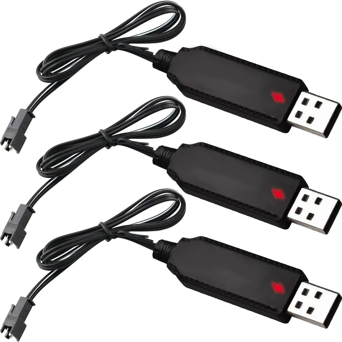 3 db SM-2P RC autós USB töltő készlet 3,7 V-os Ni-MH akkumulátorokhoz, Nybgyy®