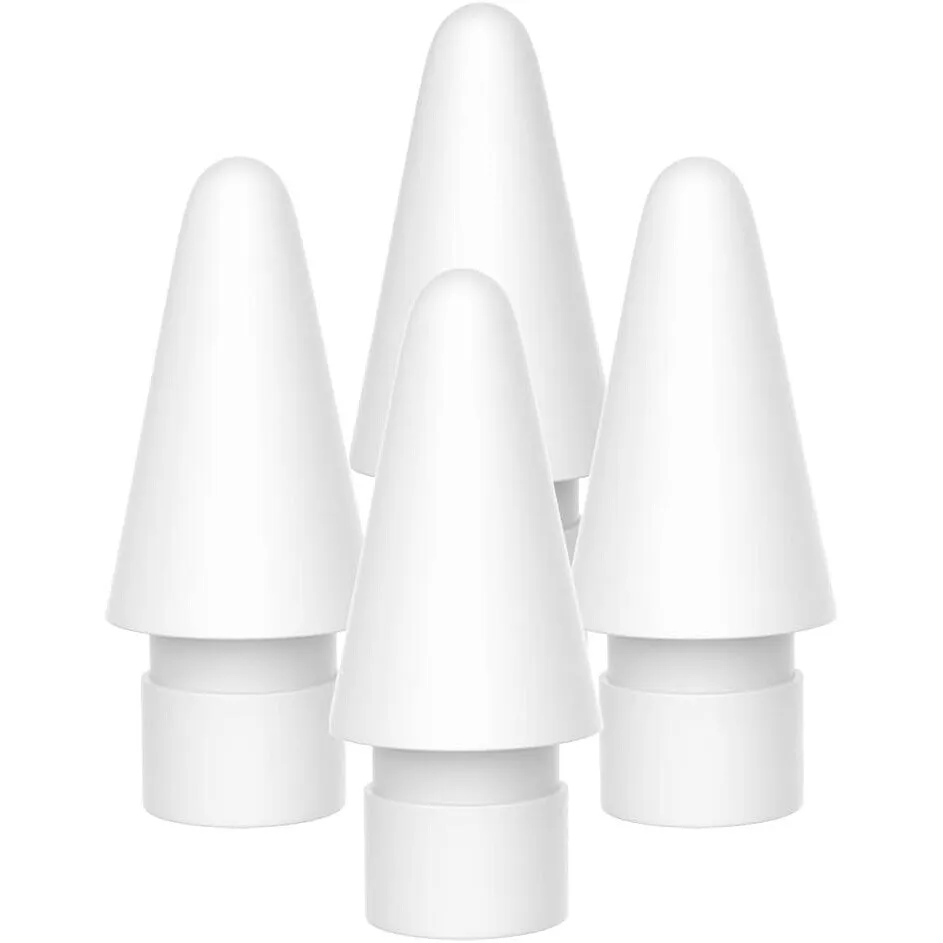 4 db ceruzacsúcs készlet, Apple Pencil 1. generációs/2. generációs ceruzához, fehér