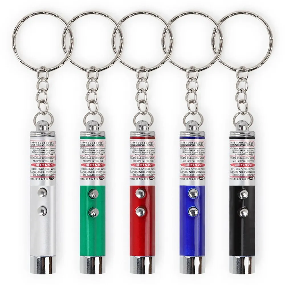 5 db-os lézermutató készlet, ZXJDN, interaktív játék macskáknak, Világítás, Lézer, USB, Rozsdamentes acél, többszínű, 6x1cm