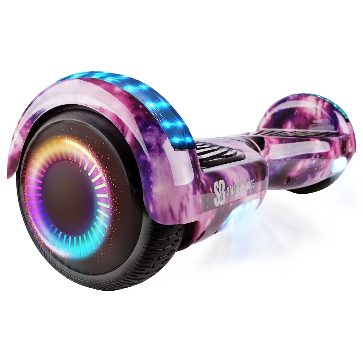 6.5 colos Hoverboard, Regular Galaxy Pink PRO, Nagy Hatótávolság, Smart Balance