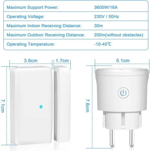 Ablakérintkezős kapcsoló páraelszívóhoz, 3600W, egyszerű telepítés, méretek 30x30x10cm