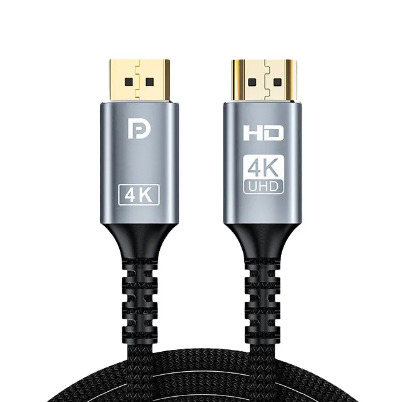 Adapterkábel, Display Port HDMI 4K HDR dugóhoz, 1,5 M, DP DisplayPort átalakító, egyirányú