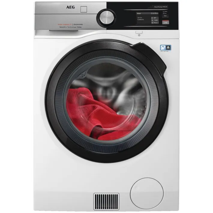 AEG L9WBAN61BC Mosógép-szárítógép, Mosás 10 kg, Szárítás 6 kg, 1550 ford./perc, A energiaosztály, Hőszivattyú, WiFi, SensiDry, ProSense, Inverteres motor, Rozsdamentes panel, Fehér