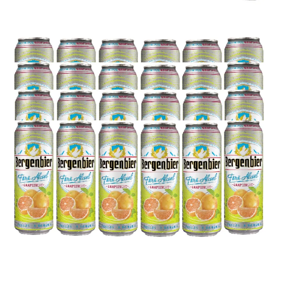 Alkoholmentes friss grapefruit sör, Bergenbier, 24 db / doboz, 0,5 l, dobozos