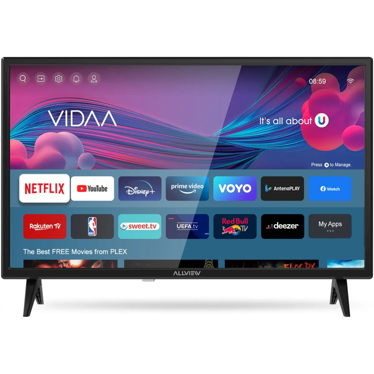 Allview 24iPlay6000-H LED televízió, 60 cm, Smart, HD
