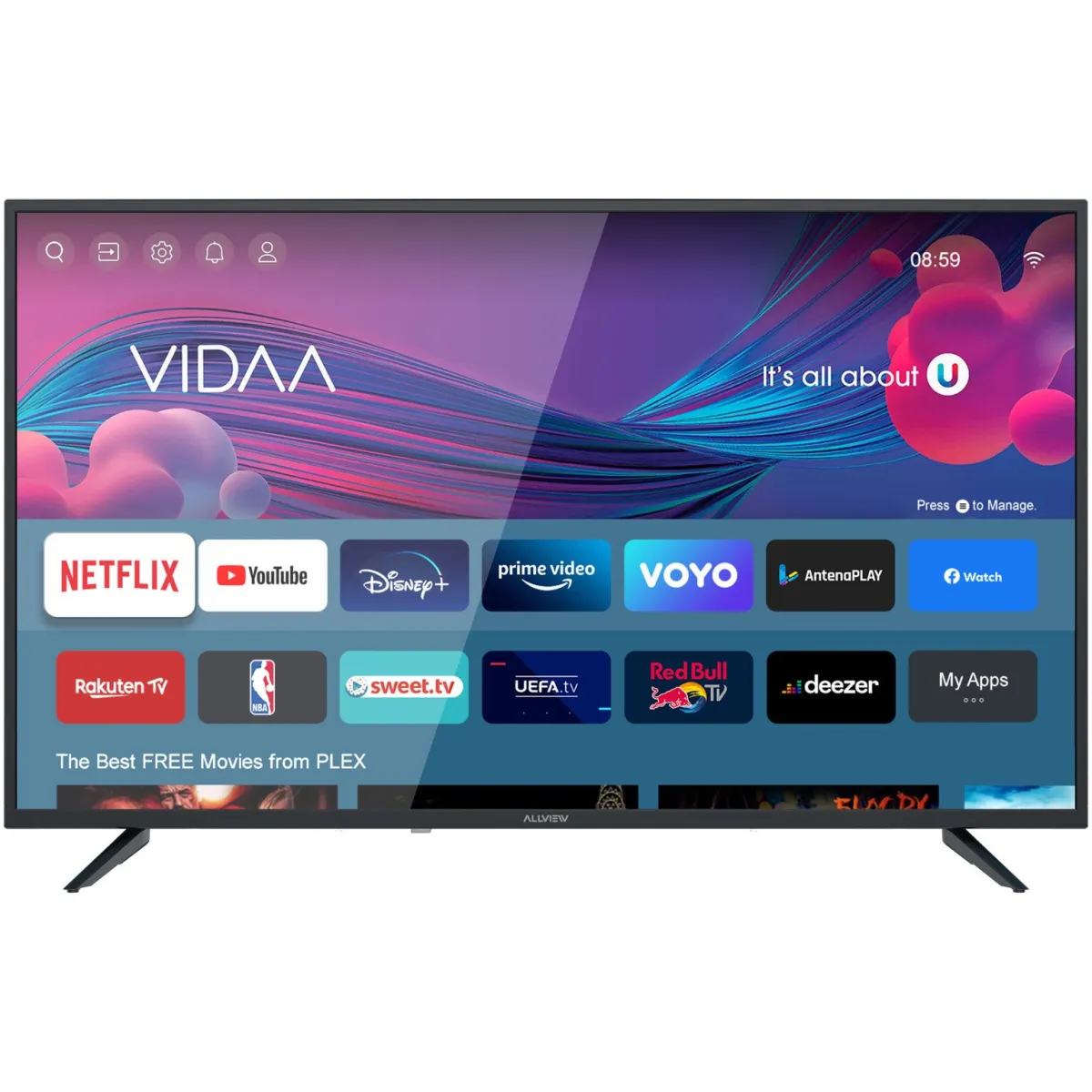 Allview 43iPlay6000-F LED Smart televízió, 109 cm, Full HD