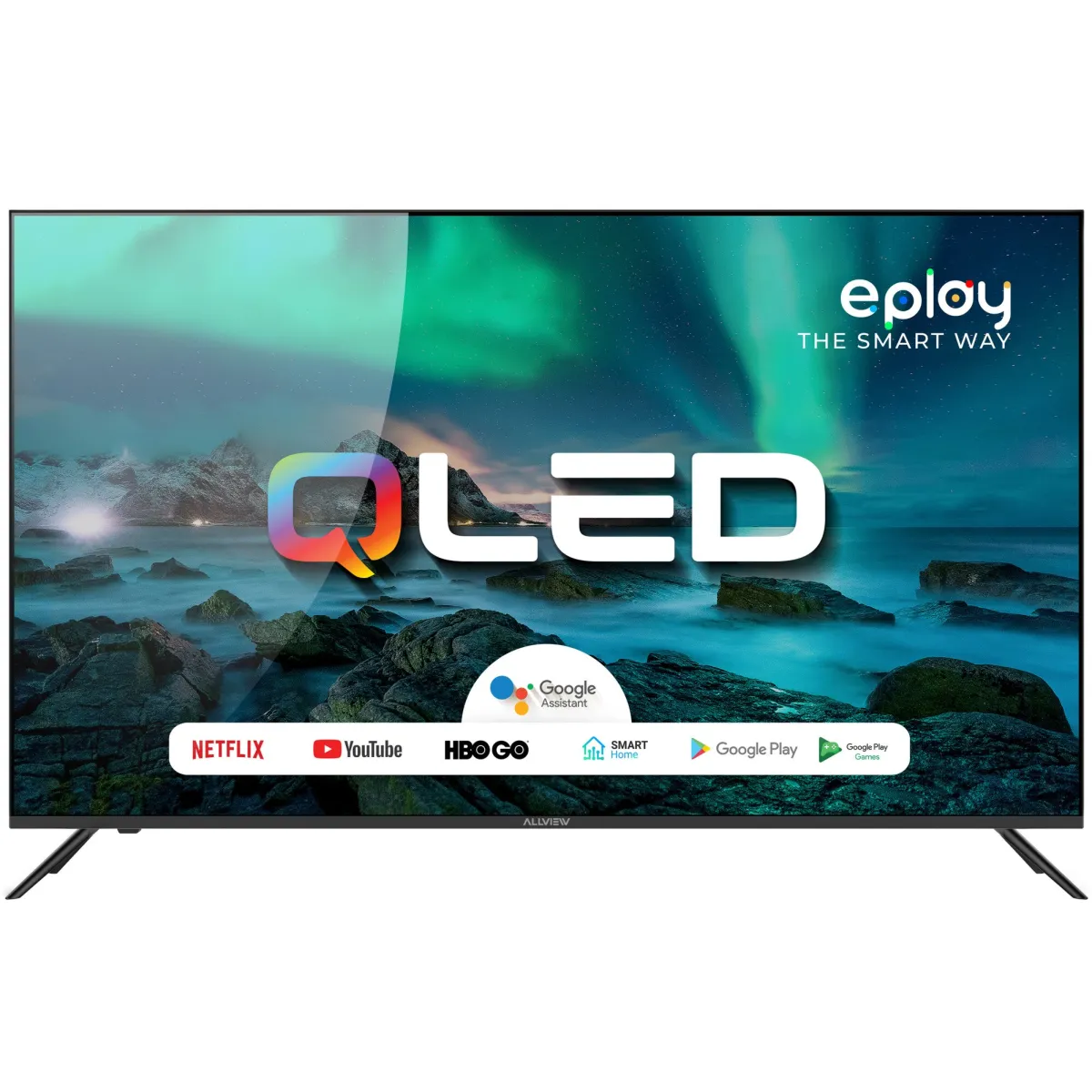 Allview QL50Eplay6100-U QLED Smart Televízió, 126 cm, 4K Ultra HD