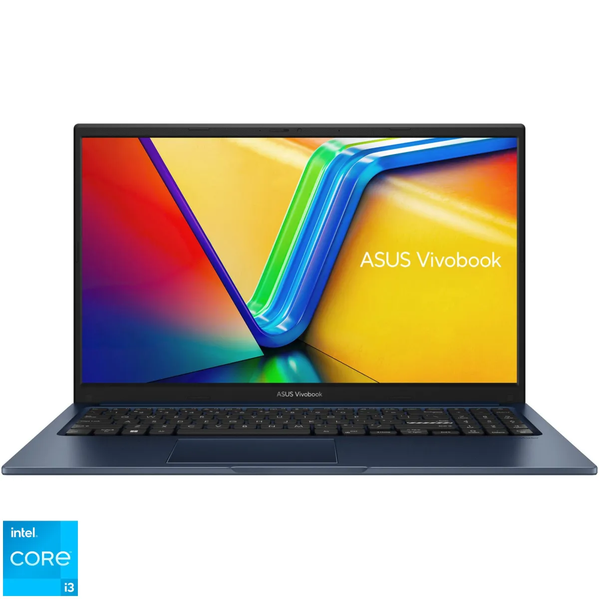ASUS Vivobook 15 X1504VA laptop Intel Core i3-1315U processzorral akár 4,5 GHz-ig, 15,6", Full HD, IPS, 8 GB DDR4 RAM, 512 GB SSD, Intel UHD grafikus kártya, No OS, Kék