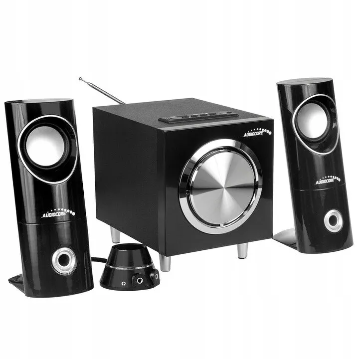 Audiocore AC790 Bluetooth 2.1 Hangszóró készlet, 15 W, Fekete