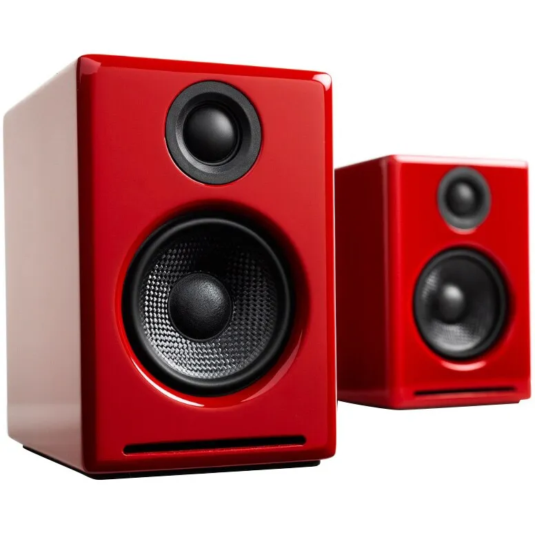 Audioengine A2+ Aktív vezeték nélküli hangszórók, Piros
