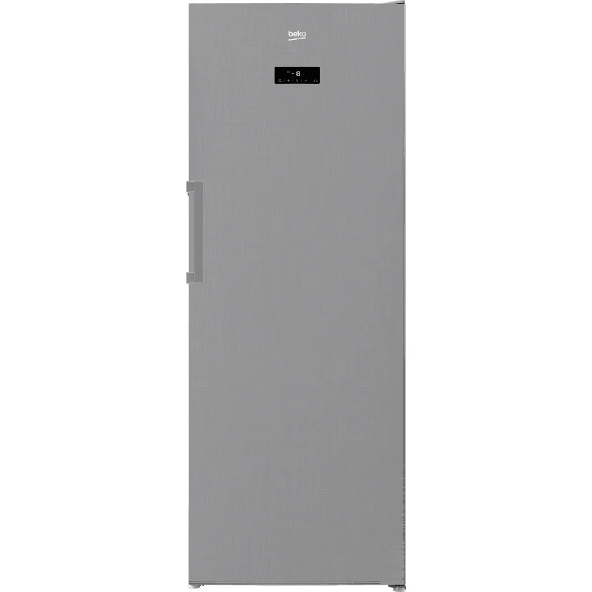 Beko RFNE448E41XB Fagyasztószekrény, 404 l, M:191.2 cm, No Frost, LED kijelző, E energiaosztály, Ezüst