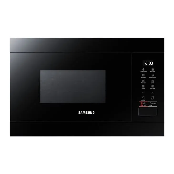 Beépíthető kombinált mikrohullámú sütő, Samsung, MG22T8254AB E1, 22 L, 850 W, 6 fokozat, Fekete