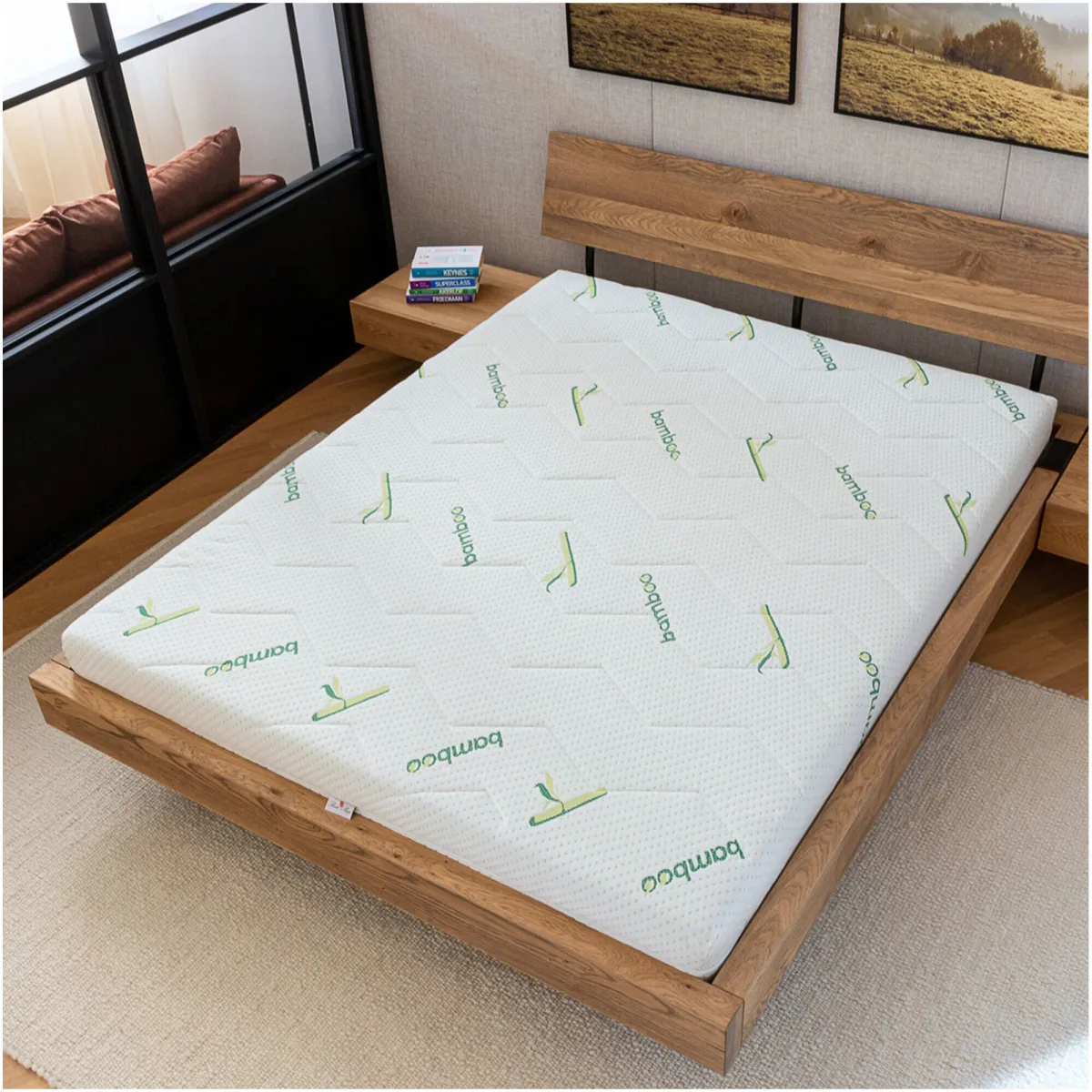 Best Sleep Szuperortopédiai matrac, 18 cm, cserélhető bambusz huzattal, 140 x 200 cm