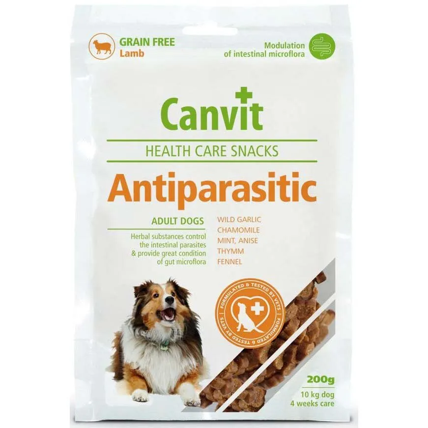 Brit CANVIT csemege anti-parasites a bélflóra védelmére, 200 g