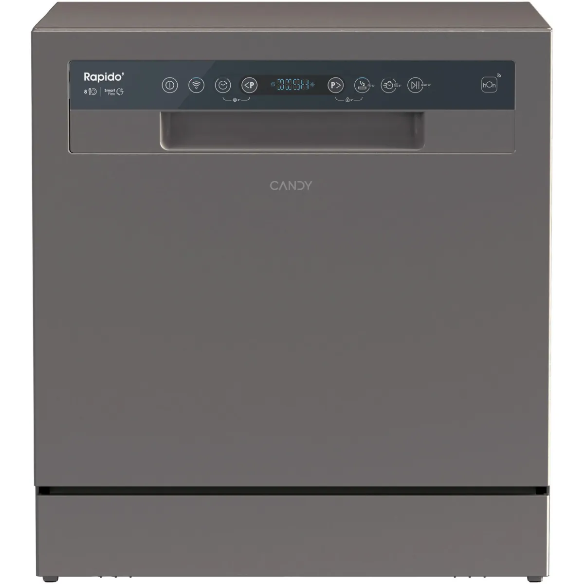 Candy CP 8F9FFA mosogatógép, Wi-Fi, 8 teríték, 8 program, Digitális kijelző, F energiaosztály, Antracit