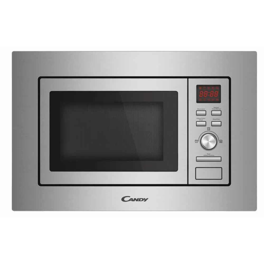 Candy MIS1730X beépíthető mikrohullámú sütő, 17 l, 8 teljesítményfokozat, 1000W, ezüst