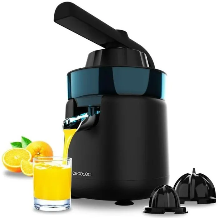 Cecotec EssentialVita Hyden 120 03892 citrusfacsaró, 120W, 2 kúp, cseppmentes, fekete