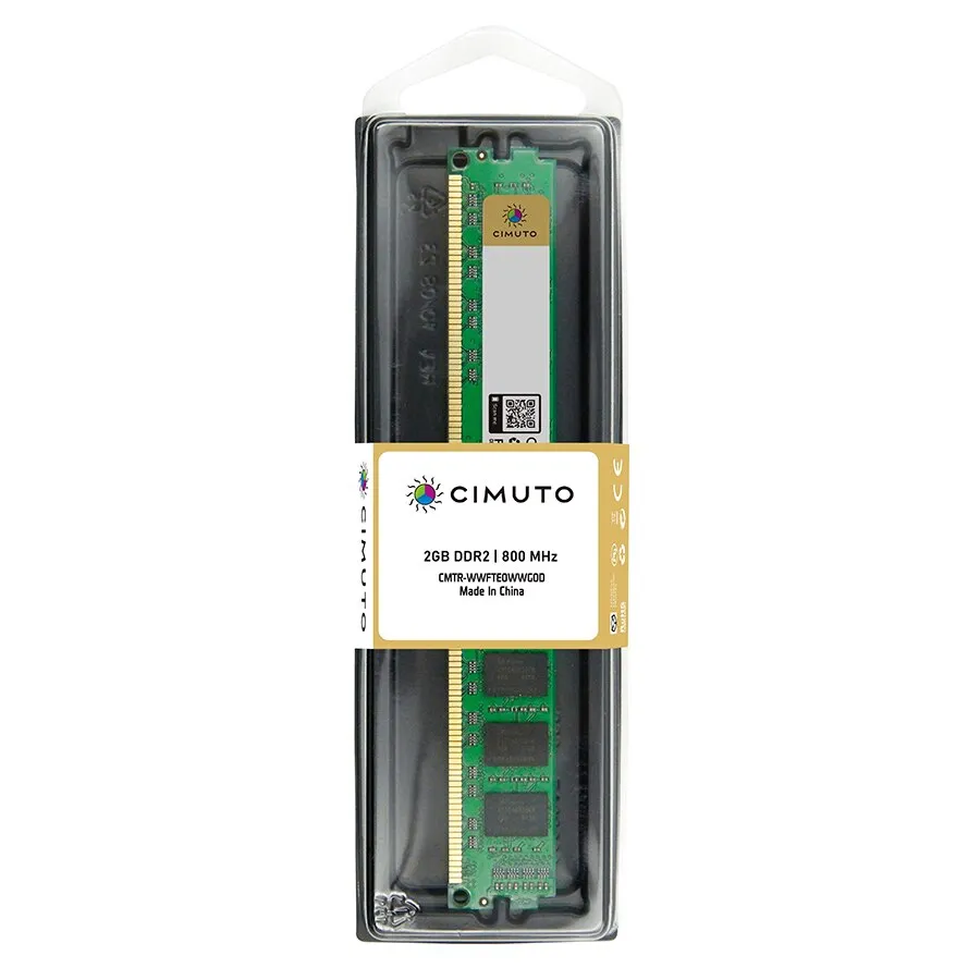 Cimuto RAM desktop memória, 2 GB DDR2, 800 Mhz