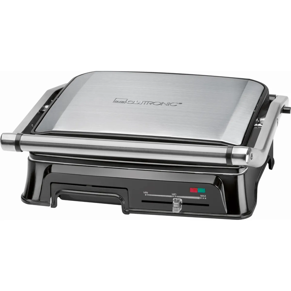 Clatronic KG 3571 Kerámia kontakt grill, 2000W, Fekete-inox