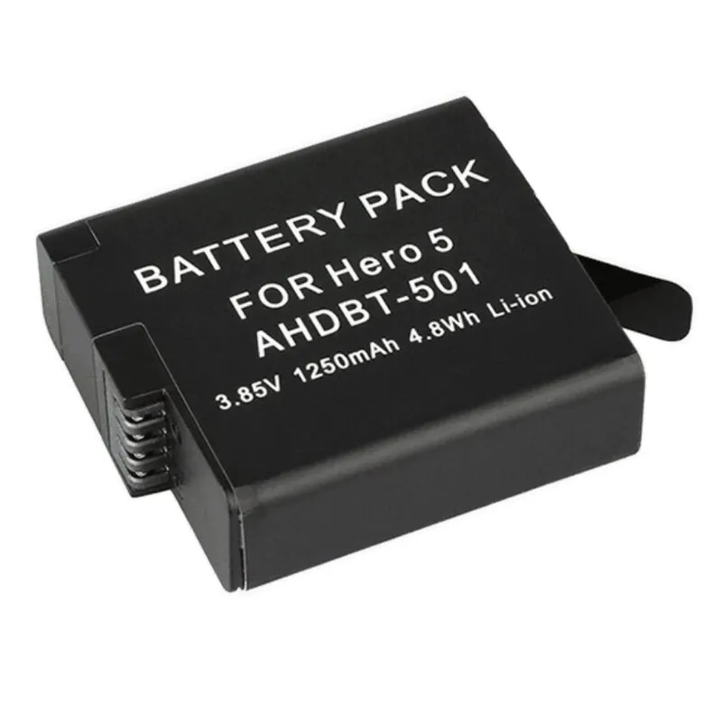 Csere Li-ion akkumulátor 1250mAh GoPro Hero 5/6/7-hez, 3,85V, készlet
