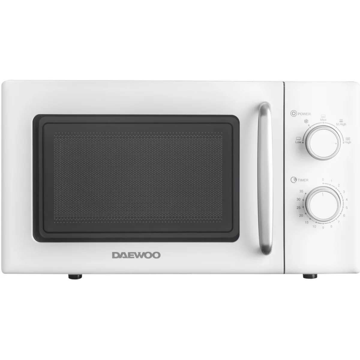 Daewoo KOR-6S20W Mechanikus mikrohullámú sütő, 20 l, 700 W, Fehér