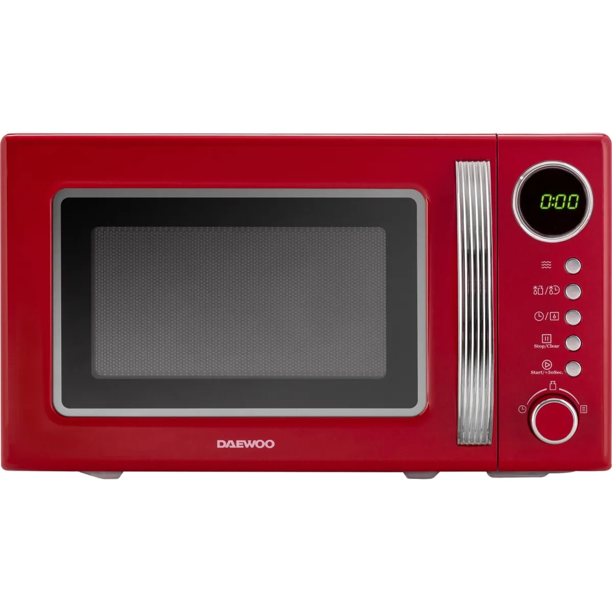 Daewoo KOR-6S2BR Digitális mikrohullámú sütő, 20 l, 700 W, Piros