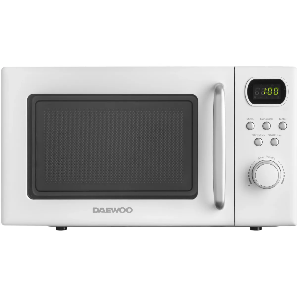 Daewoo KOR-6S2BW mikrohullámú sütő, 20l, 700W, Digitális, Fehér