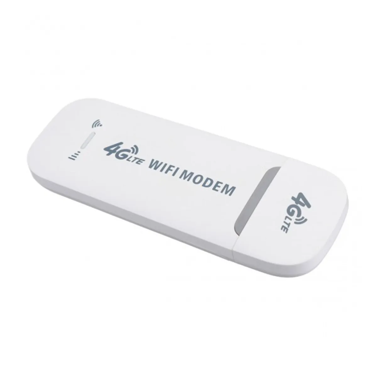 Darklove USB WiFi 4G modem, 150 Mbps, Plug and Play, SIM-kártya nyílással, Könnyen hordozható és használható, 9,5x3,5x1 cm, műanyag, fehér