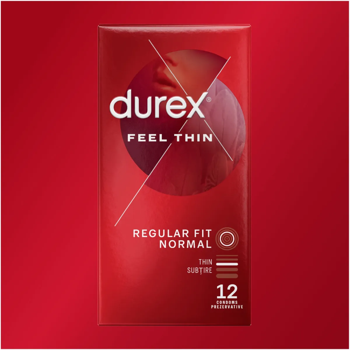Durex Feel Thin óvszer, 12 db