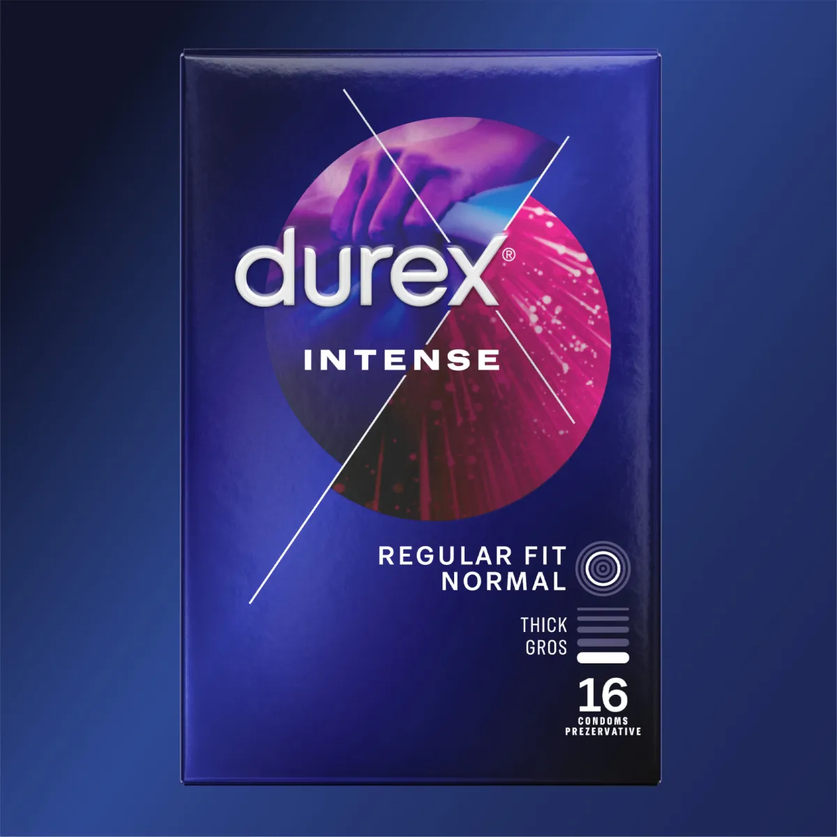 Durex Intense Orgasmic óvszer, 16 db