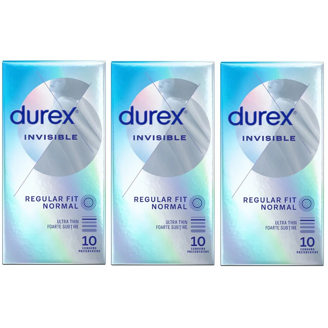 Durex Invisible Regular óvszer, 30 db