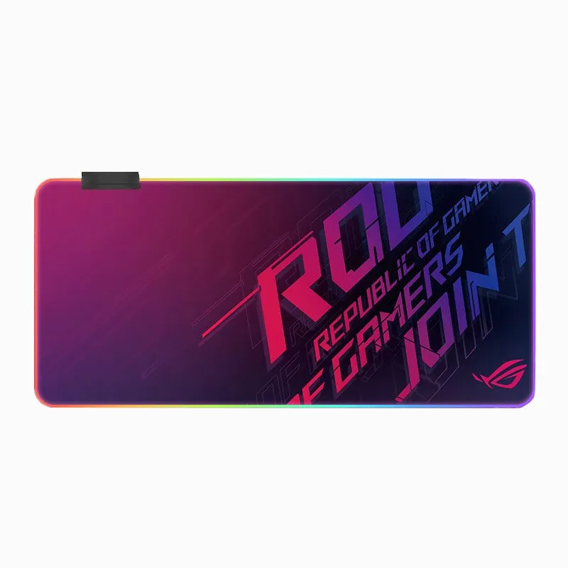 Egérpad Gaming, KINSI, RGB világítás, csúszásmentes, gumírozott talp, 7 világítási mód, 800x300x4 mm, A901