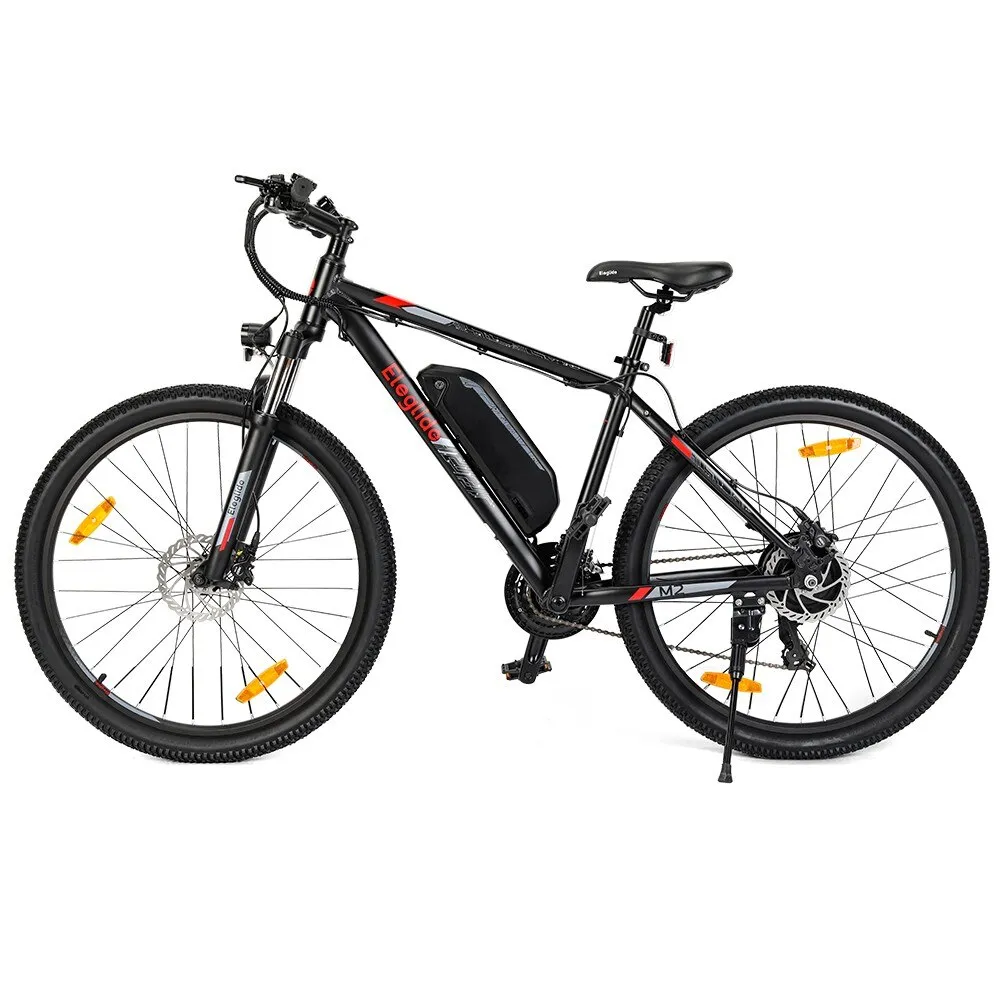 Eleglide M2 elektromos kerékpár, 27,5'x18', 24 sebesség, hidraulikus fék, fekete, 2024