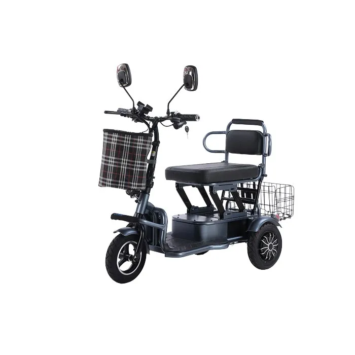 Elektromos robogó időseknek vagy mozgássérülteknek, IT-E3 modell, 350W-os motor, 12Ah akkumulátor - ezüst