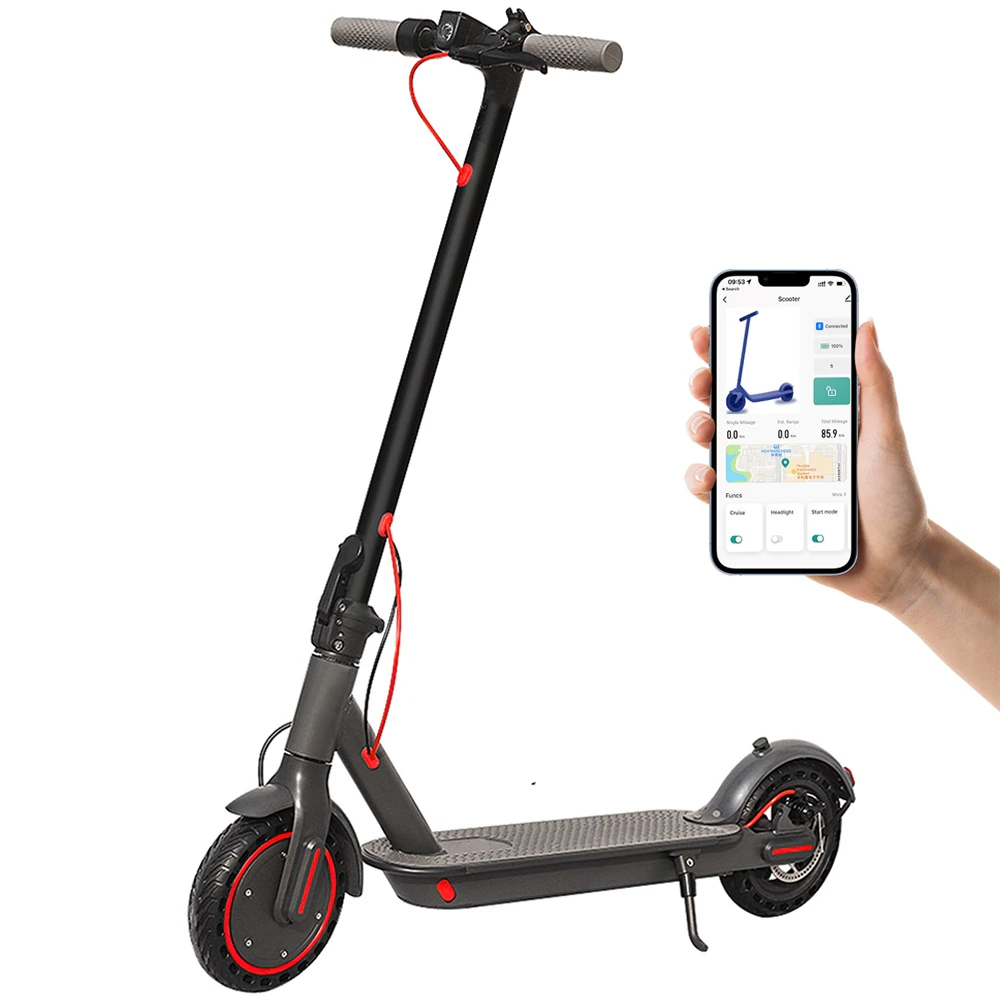 Elektromos roller JUICEASE E1TUYA, 350W, 8,5",36V, 10,4 Ah, Autonómia 25km, Max sebesség 31 km/h, Vízállóság IP65, 120kg, APP, Összecsukható
