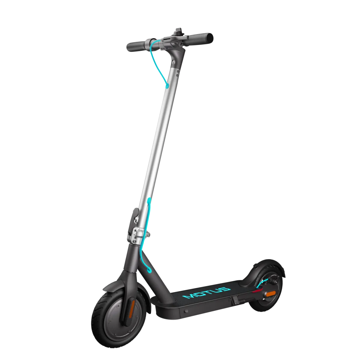 Elektromos roller Motus Scooty 8,5" LITE, csúcsteljesítmény: 500 W, névleges teljesítmény: 250 W, Maximális sebesség 20 km/h, Maximális autonómia 19 km, IP54, 6,0 Ah, 36V, irányjelző, szürke