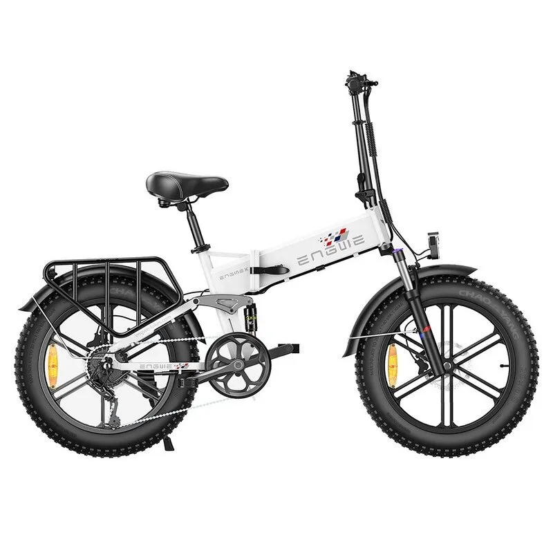 ENGWE ENGINE X elektromos kerékpár, 250 W, tárcsafék, fehér, 20 hüvelykes