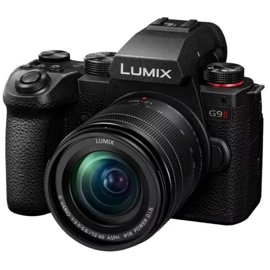 Fényképezőgép tükör nélküli Panasonic LUMIX G9M2 25 MP MFT, fázis hibrid AF, C4K/4K 4:2:2 10 bit, Stabilizare Dual IS 2 - 8 lépés, V-log, Black+ lencse LUMIX 12-60 mm F/3.5-5 ,6