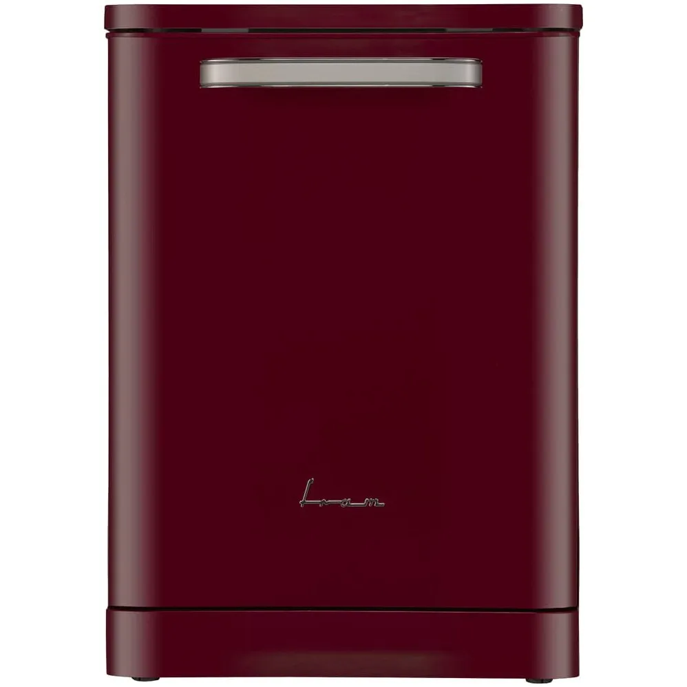 FRAM FDW-VRR606BDE++ Mosogatógép, 12 teríték, 6 program, LED kijelző, Késleltetett indítás, Aquastop, 60 cm, E energiaosztály, Meggyszín