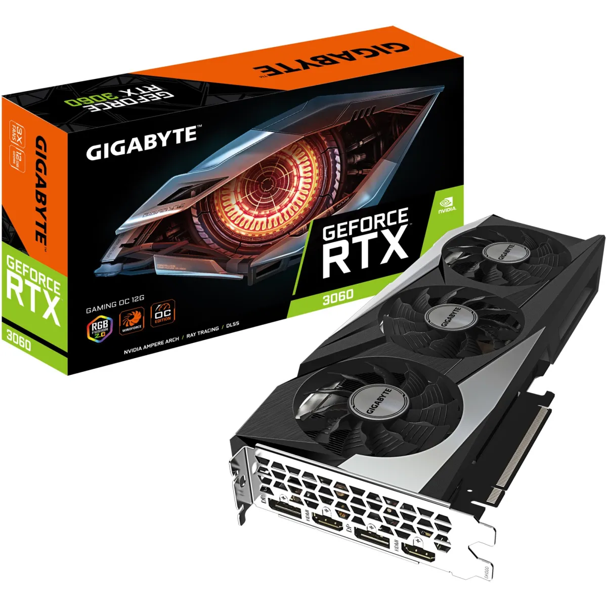 Gigabyte GeForce RTX 3060 GAMING OC videokártya, 12 GB, GDDR6, 192 bit
