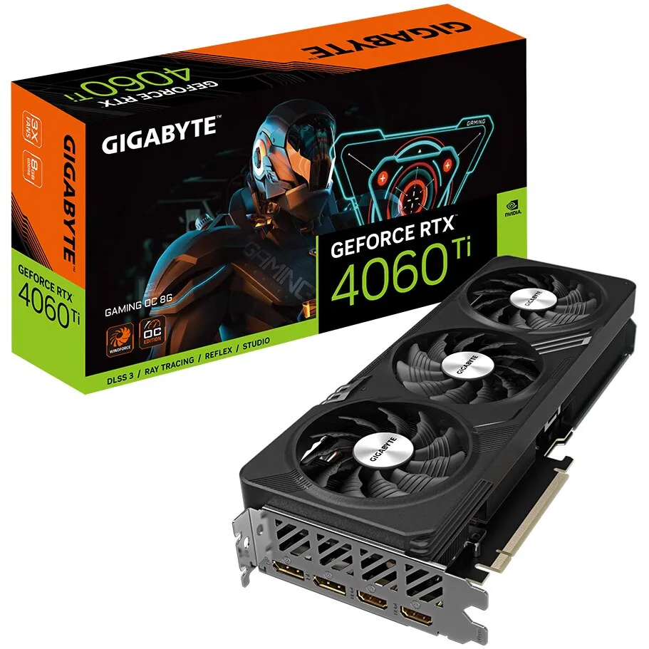 Gigabyte GeForce RTX 4060 Ti GAMING OC videokártya, 8GB GDDR6, 128-bit