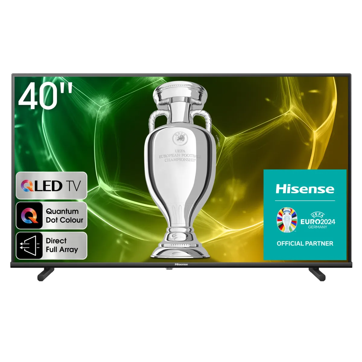 Hisense 40A5KQ Smart QLED Televízió, 100 cm, Full HD, F energiaosztály, Fekete