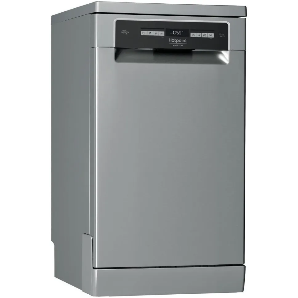 Hotpoint HSFO 3T223 WC X Mosogatógép, 45 cm, 10 teríték, 9 program, E energiaosztály, Roszdamnetes acél