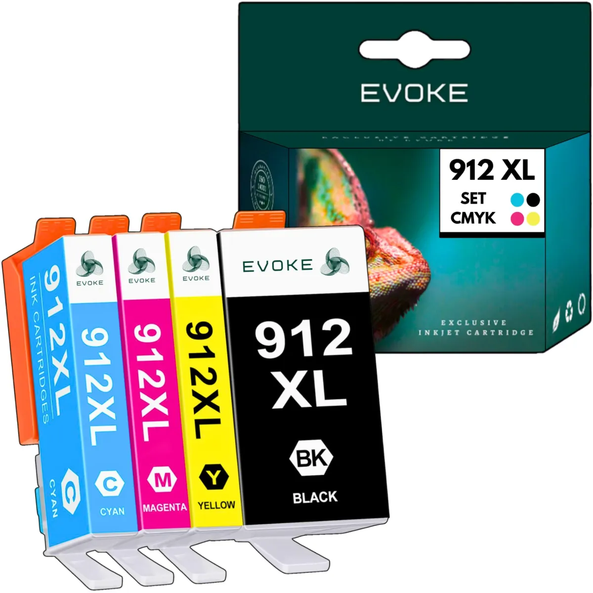 HP 912 XL SET nyomtatópatronok, egyenként 825 oldal, a tinta kompatibilis az OfficeJet 8010 Officejet pro 8010, 8012, 8013, 8014, 8015, 8017, 8020, 8022, 8023, 8024, 8025