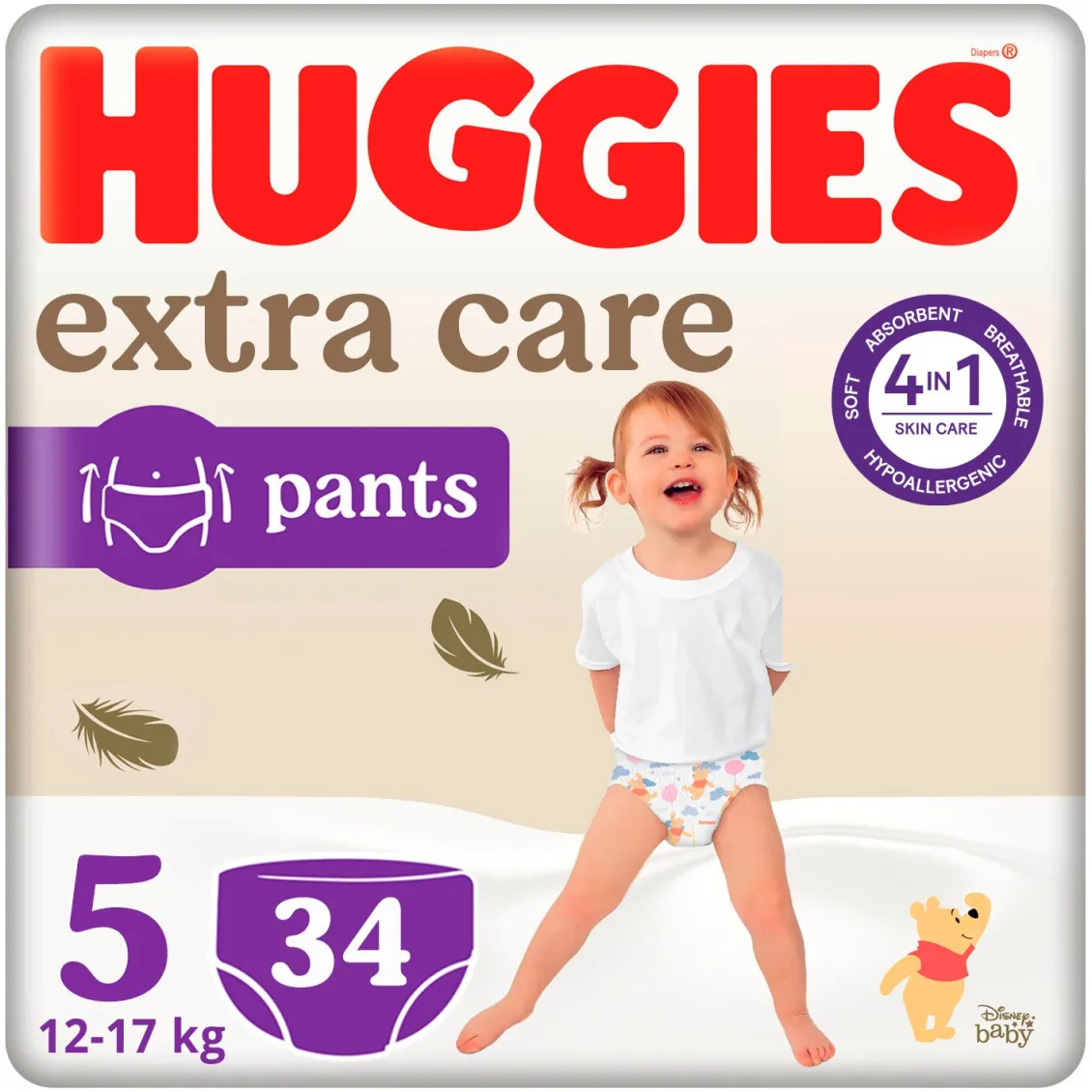 Huggies Elite Soft Pants pelenkák, 5 méret, 12-17 kg, 34 db