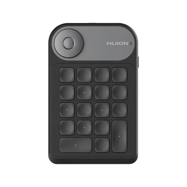 Huion Keydial mini K20 grafikus tábla Bluetooth 5.0, kompatibilis a tollas táblagéppel, tollas kijelzővel és tollas számítógéppel