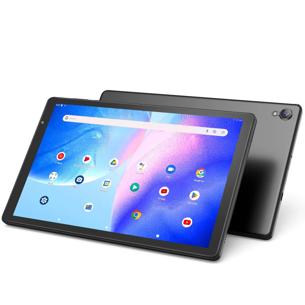 ILIKE 10.1" tablet, Android 12, Google GMS táblagépekhez, 2 GB RAM, 32 GB ROM, 10.1 Inch IPS képernyő HD felbontással, 2 MP kamera, 6000mAh Akku, Wi-Fi 6, GPS, szürke
